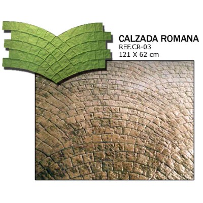 molde adoquin calzada romana